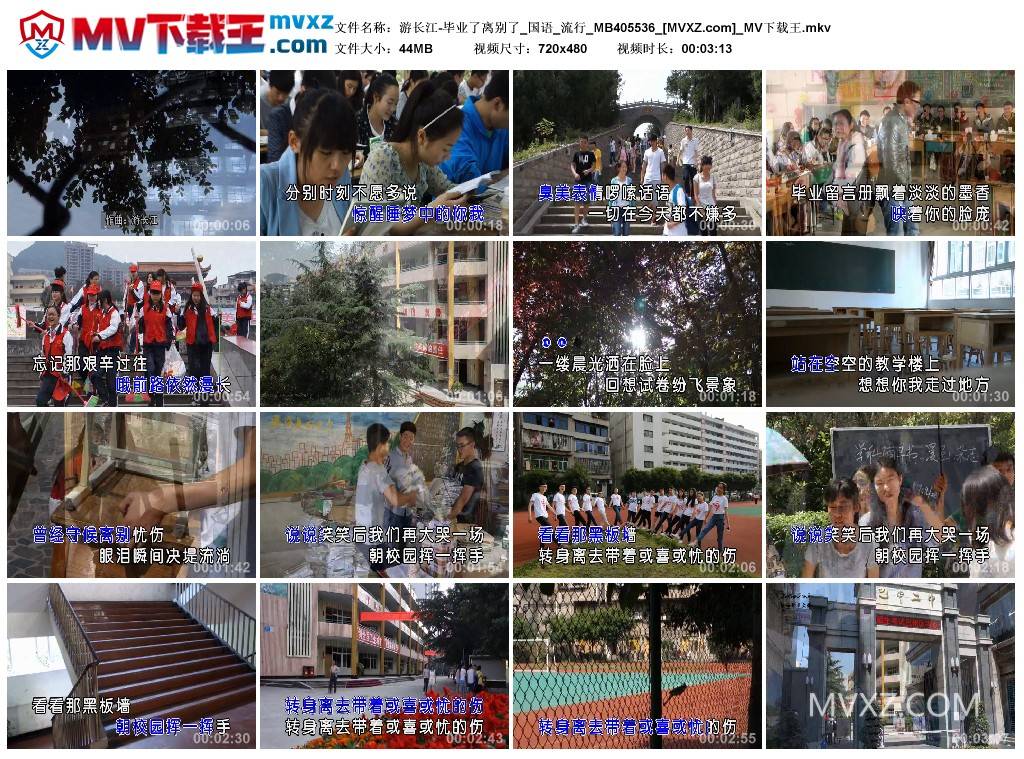 游长江-毕业了离别了_国语_流行_MB405536